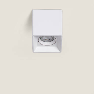 Afbeelding van Plafondlamp Space Wit vierkant met GU10 lamp