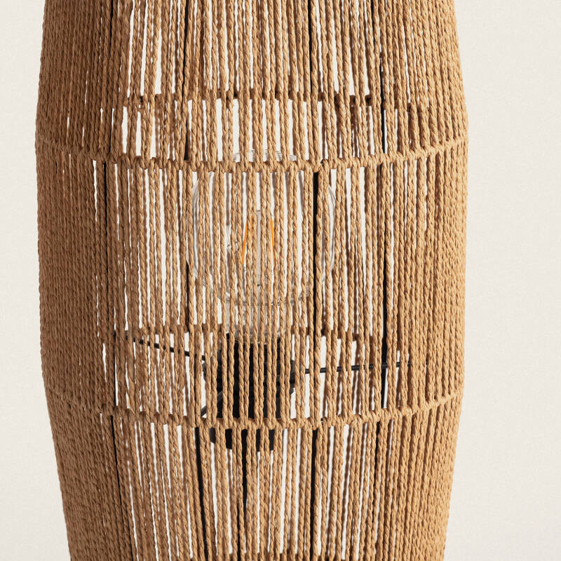 Image de Lampadaire Papier Tressé Mahali