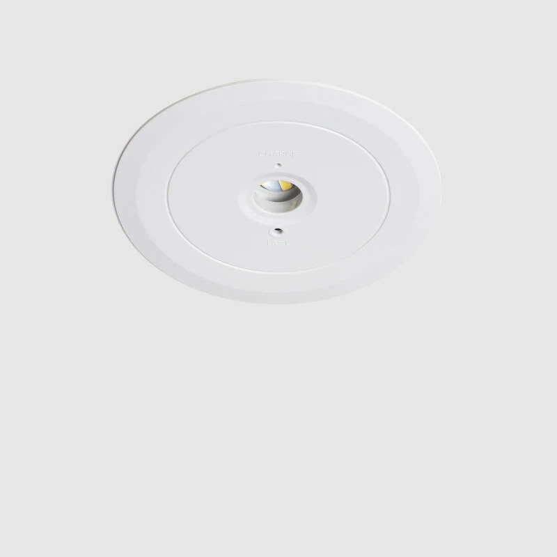 Immagine di Lampada di emergenza a LED da incasso, 120 lm, foro Ø 136 mm, 3 ore di autonomia