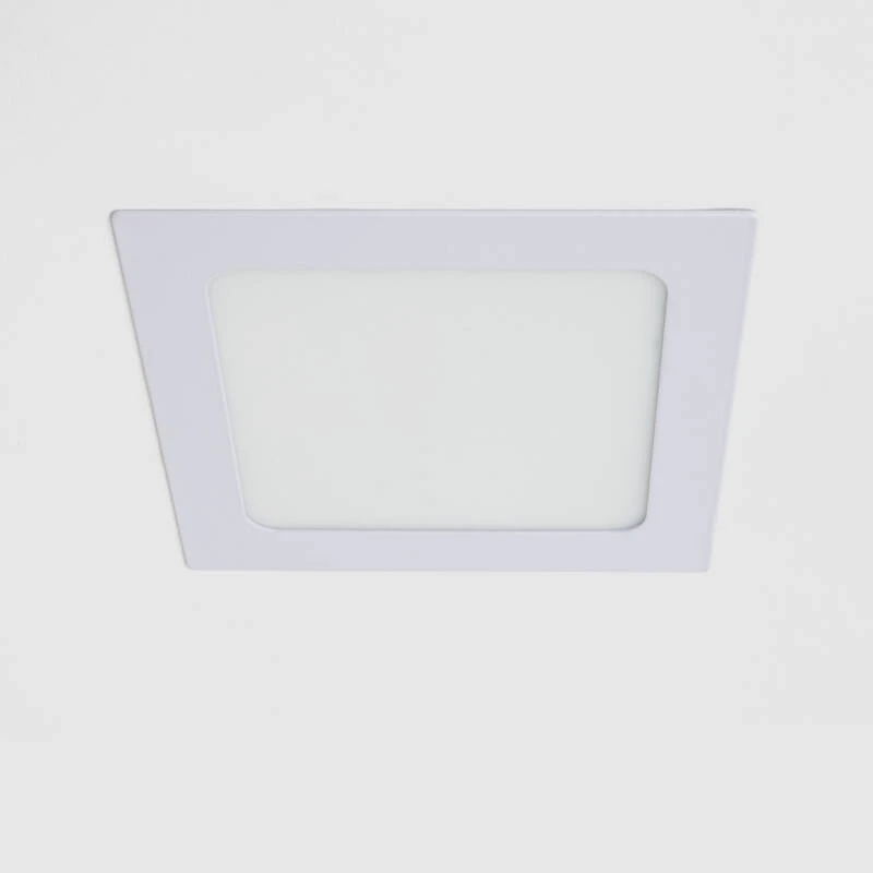 Image de Dalle LED 9W Carrée Extra-Plate Coupe 135x135 mm