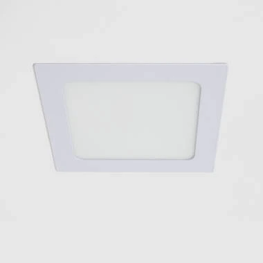 LED Einbaustrahler flach 9W Eckig SuperSlim Ausschnitt 135x135 mm