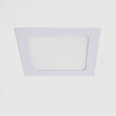 LED Einbaustrahler flach 9W Eckig SuperSlim Schnitt 130x130 mm