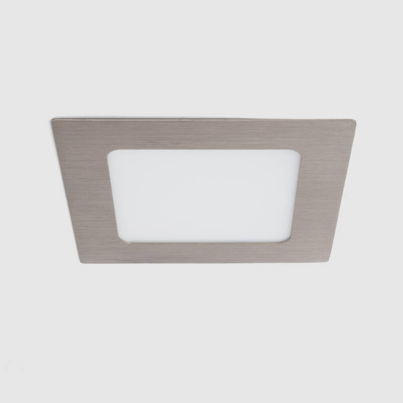 Afbeelding van Downlight LED 6W Super Slim Vierkant Zilver Zaag maat 105x105 mm