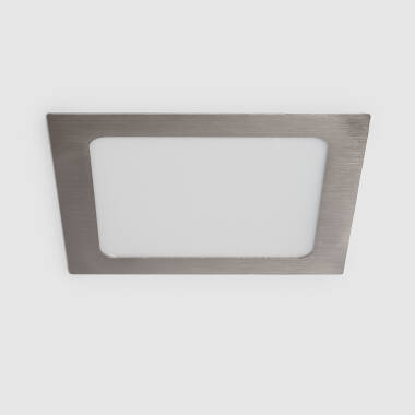 Oprawa LED Kwadratowa SuperSlim 12W Srebrna Średnica Wycięcia 152x152 mm
