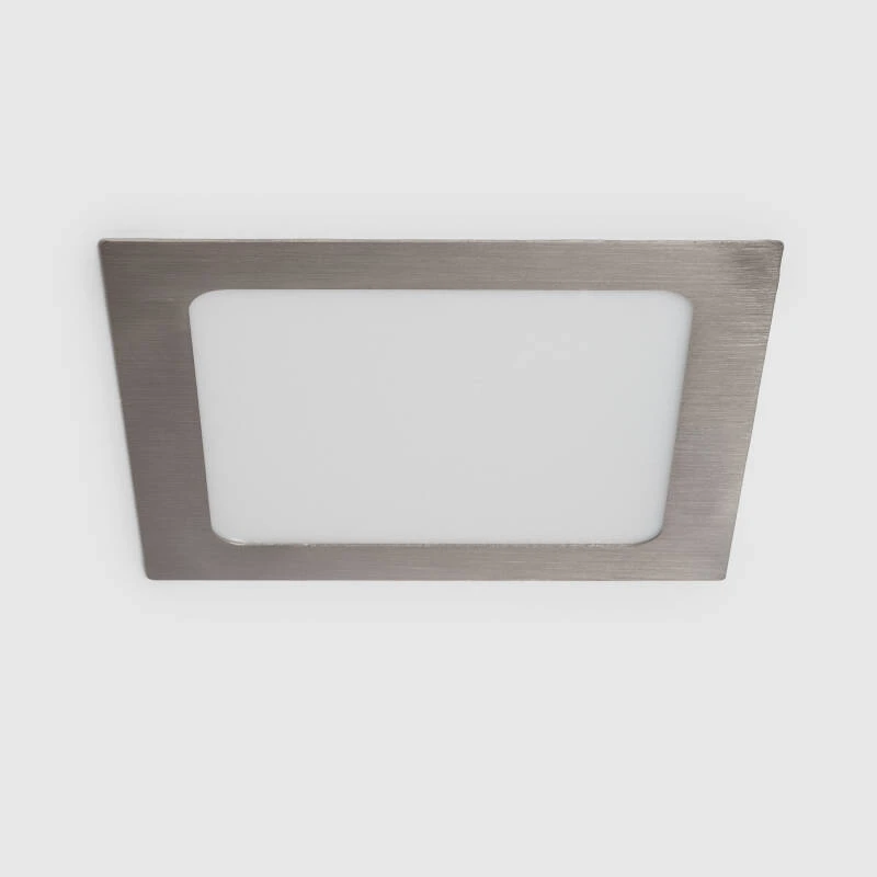 Image de Dalle LED Carrée Extra-Plate 12W LIFUD Coupe 152x152mm Argentée