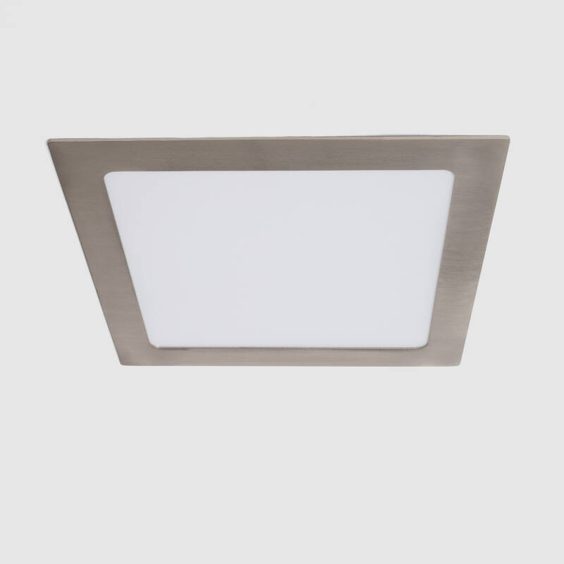 Obrázek Čtvercový Vestavný LED Panel 18W SuperSlim LIFUD Výřez 205x205 mm Stříbrný 