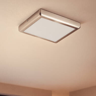 Plafondlamp 24W Metaal Vierkant Silver design 300x300 mm