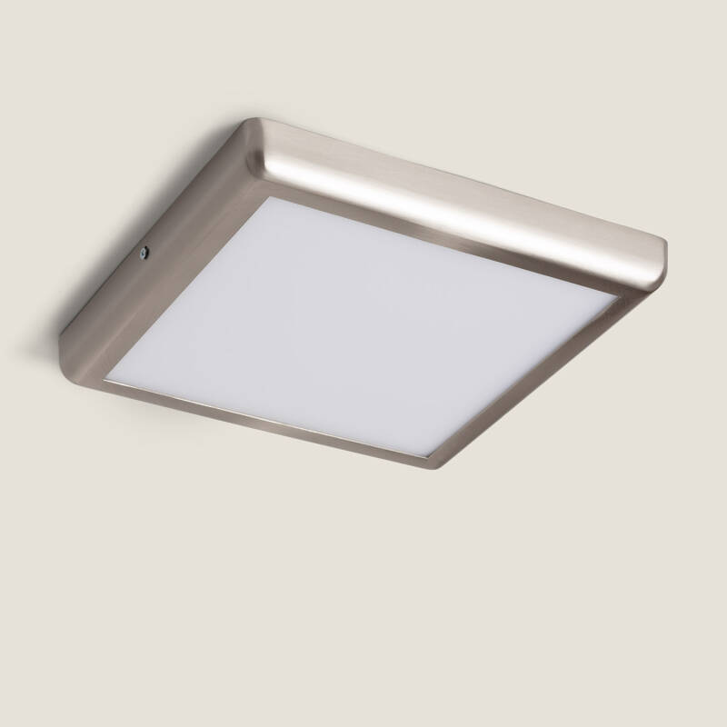 Bild von LED Deckenleuchte 24W Eckig Metall 300x300 mm Design Silber