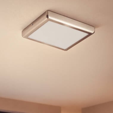 Bild von LED Deckenleuchte 24W Eckig Metall 300x300 mm Design Silber
