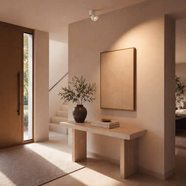 Image of New Onuba Aluminium 7W White Round LED Ceiling Lamp