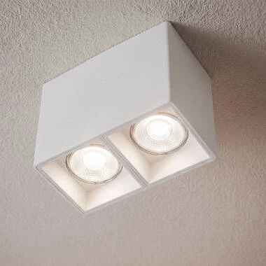Traxim Square Double Spotlight Ceiling Lamp