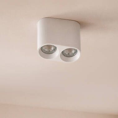 Traxim Round Double Spotlight Ceiling Lamp