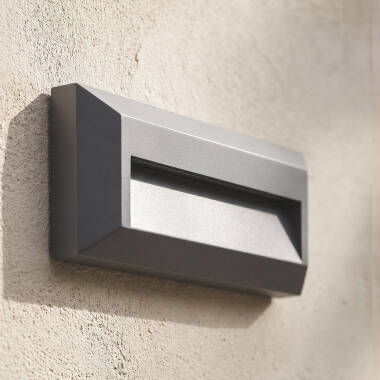Buitenlamp LED 2W Opbouw Rechthoekig Grijs Élide