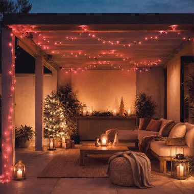 Immagine di Ghirlanda Cavo LED per Esterni con Batteria 5m