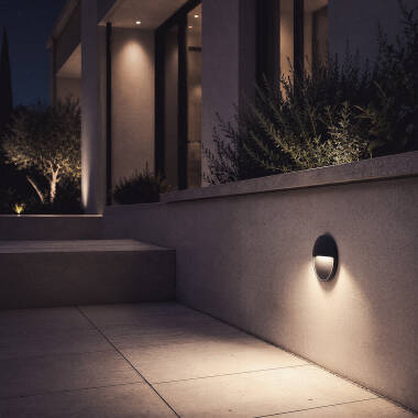 Bild von LED Außenwandleuchte 3W Oberfläche Rund Jade