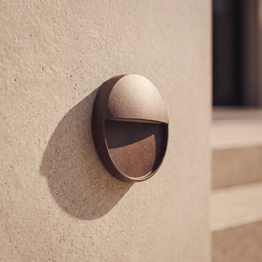 Venkovní Nástěnné LED Svítidlo 3W Kruhové Povrchová Instalace Jade