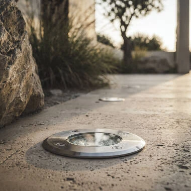 Outdoor Tilting Ground Recessed Stainless Steel Spotlight for GU10