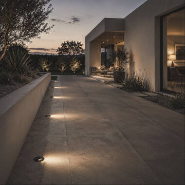 Immagine di Segnapasso Esterno LED 3 W Incasso a Terra 1 L 24V DC