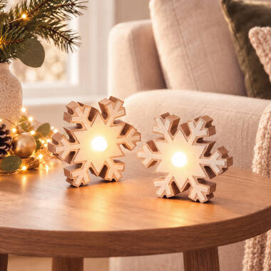 LED-Schneeflocke mit Batterie