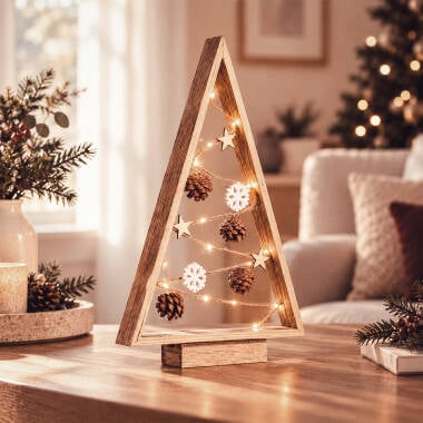 LED-Weihnachtsbaum Golden mit Batterie