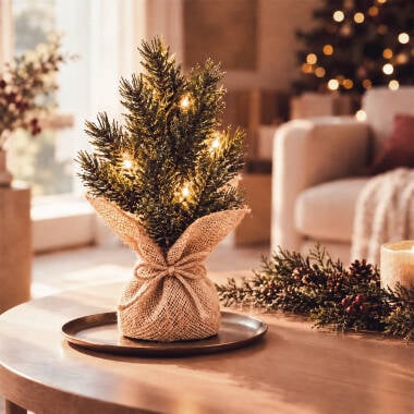 LED-Weihnachtsbaum mit Batterie Pine