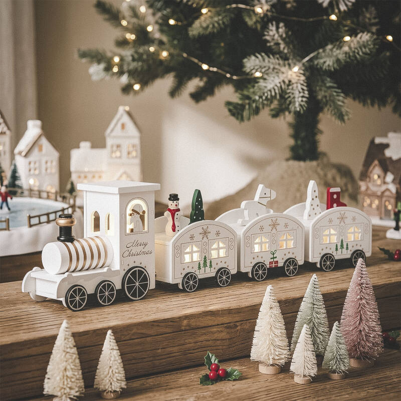 Noel Christmas Train Decorative LED Figure 35cm