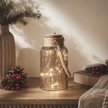 Afbeelding van Glazen Pot Firefly LED