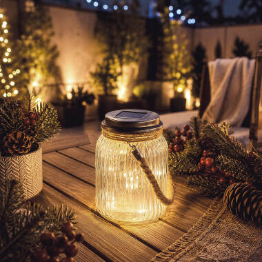 Afbeelding van Solar Glazen Pot LED Winy
