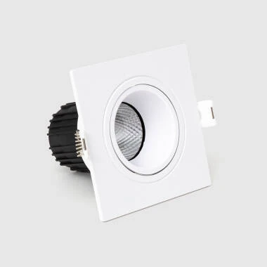 LED Downlight Quadratisch Schwenkbar 9W Dimmbar Schnitt Ø 75 mm