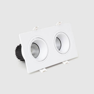 Downlight Kwadratowy Uchylno-Obrotowy LED 18W Regulowany, Wycięcie 75×155 mm