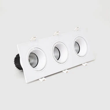 Downlight Quadrato Orientabile  LED  27 W Foro 235x75 mm