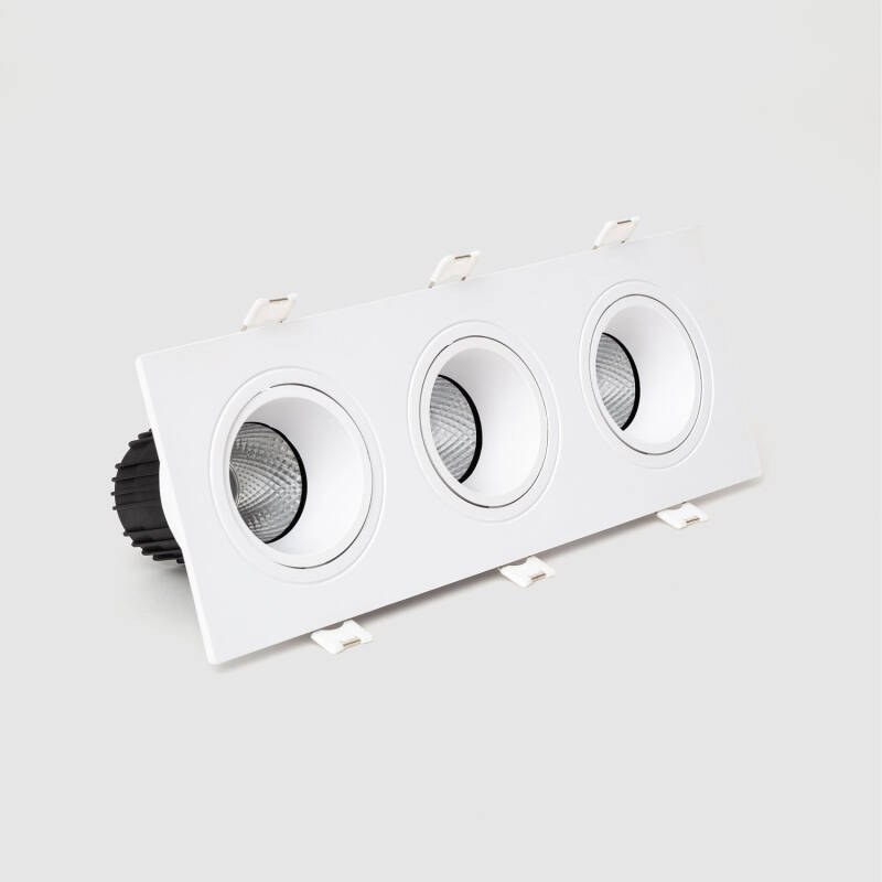 Image de Downlight Carré Inclinable LED 27W Coupe 235x75 mm