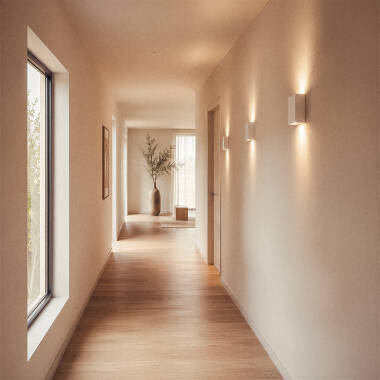 Image of Dupmy Square Plaster Wall Lamp