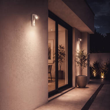 Image of Abel 6W Aluminium Outdoor LED Wall Lamp with Motion Sensor
