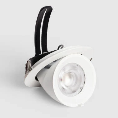 Downlight LED Rond Orientable 30W 36º Puce OSRAM CCT 120 lm/W LIFUD Coupe Ø 140 mm