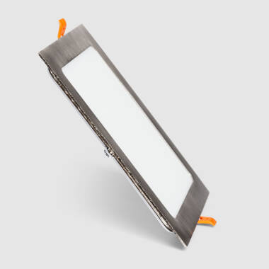 Downlight LED 15W Super Slim Vierkant Zilver Zaag maat 180x180 mm