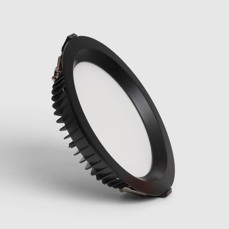 Afbeelding van Downlight LED 24W  SAMSUNG New Aero 130lm/w Microprismatisch (UGR17) LIFUD Zwart Zaag maat Ø 200 mm