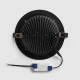 Image of Round 24W LED Downlight Ø200mm Cut Out SAMSUNG Aero 130lm/W Microprismatic LIFUD in Black