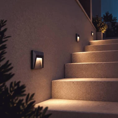 Afbeelding van Trapverlichting Clover Grijs 1.5W LED (IP65)