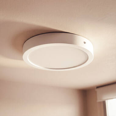 Plafondlamp LED 18W Rond Aluminium Ø210 mm Slim CCT Selecteerbaar Galán Switch Dimm