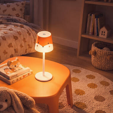 Bild von LED-Tischlampe 2.5W tragbar aus Metall mit Batterie USB wiederaufladbar Anisa Kids