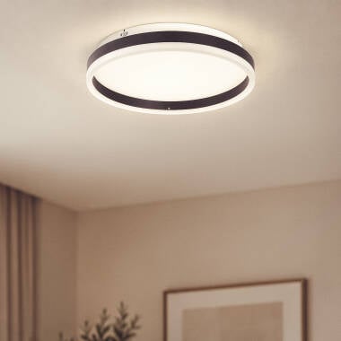 Přisazené Stropní LED Svítidlo z Kovu 24W Kruhové CCT Volitelné Zuse
