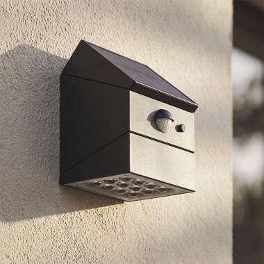 Kinkiet Zewnętrzny LED 2.5W z Czujnikiem Ruchu PIR Twist Solarny