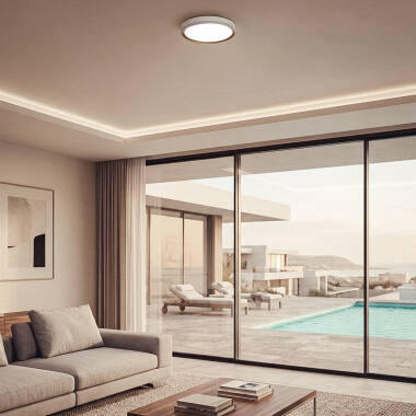 Image of Marstal Round Metal LED Ceiling Light