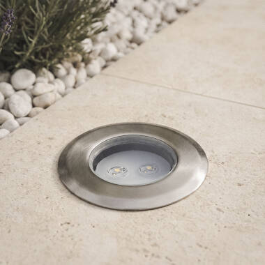 Image of Stainless Steel Ground Recessed Mini LED Spotlight 