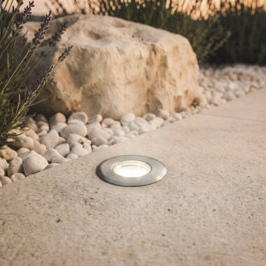 Image of Stainless Steel Ground Recessed Mini LED Spotlight 