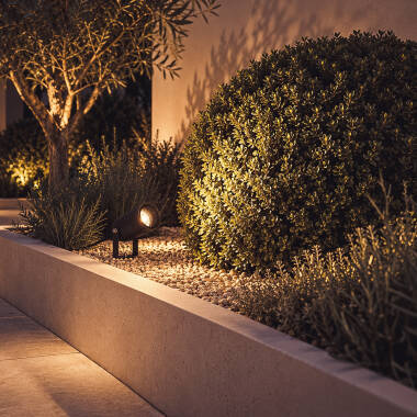 Image of Jambi Outdoor Aluminium GU10 Spotlight with Spike