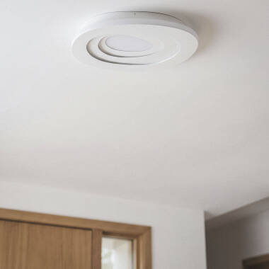 Přisazené Stropní LED Svítidlo 28W z Kovu Ø400 mm CCT Volitelná Zarek