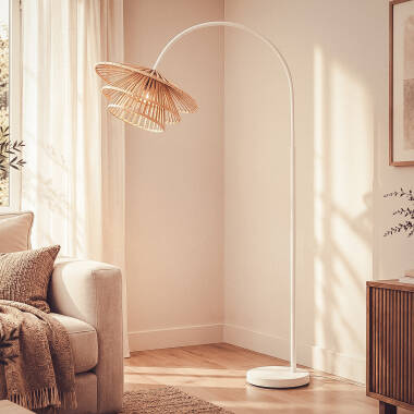 Image de Lampadaire Métal et Bambou Ailén