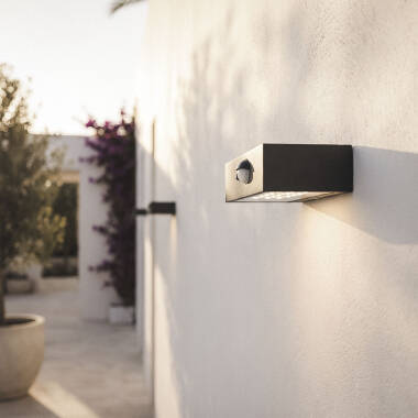 Bild von LED Wandleuchte Außen 3W Doppelseitige Beleuchtung mit PIR Sensor